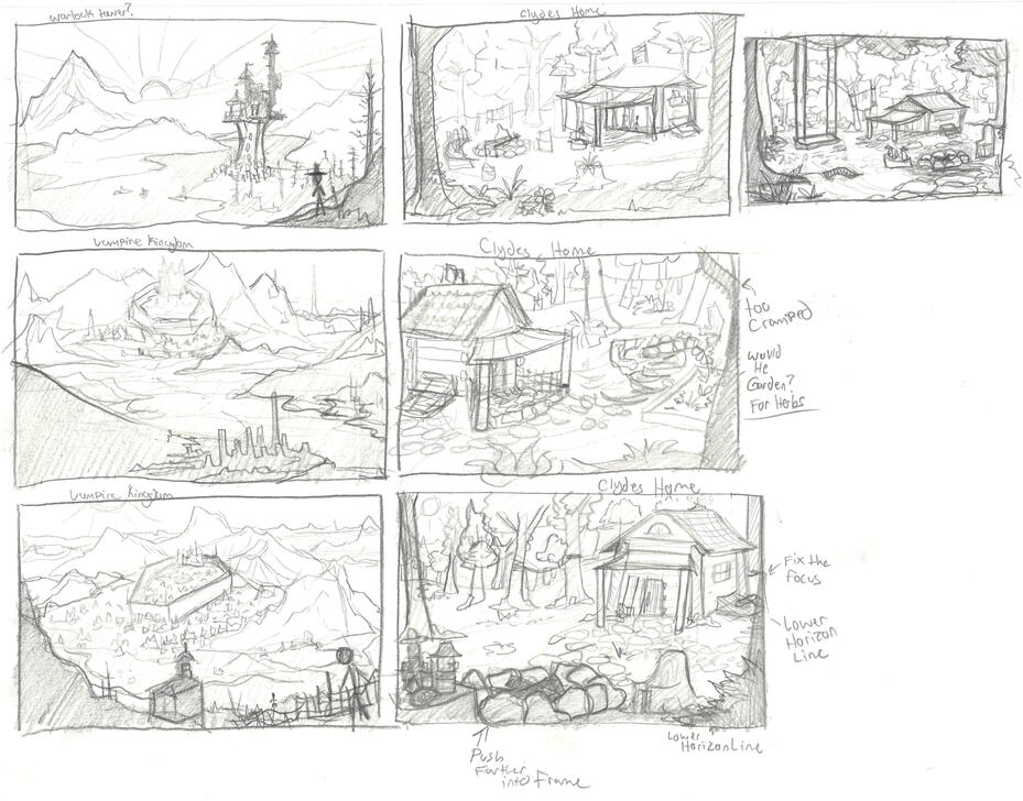 Traditional Concept Sketches