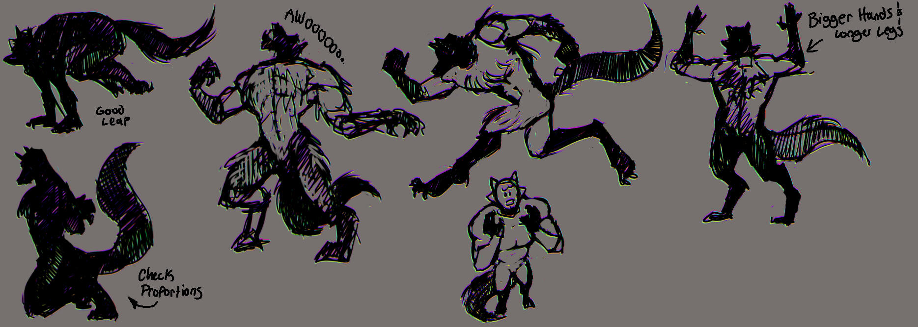 Werewolf sketches