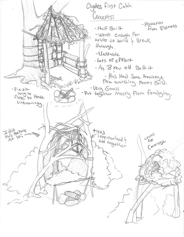 clydes shelter he made as a child