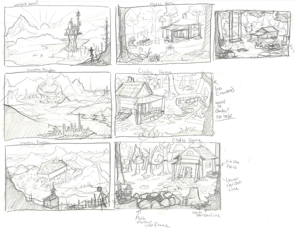 Traditional Concept Sketches